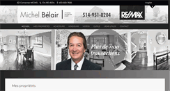 Desktop Screenshot of michelbelair.com