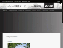 Tablet Screenshot of michelbelair.com